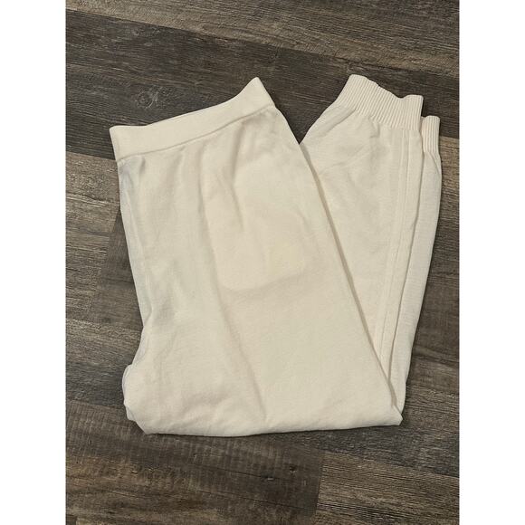 Tommy Bahama Women's Cream Elastic Waist Sea Light Sweater Jogger Size XL NWT - Picture 3 of 3